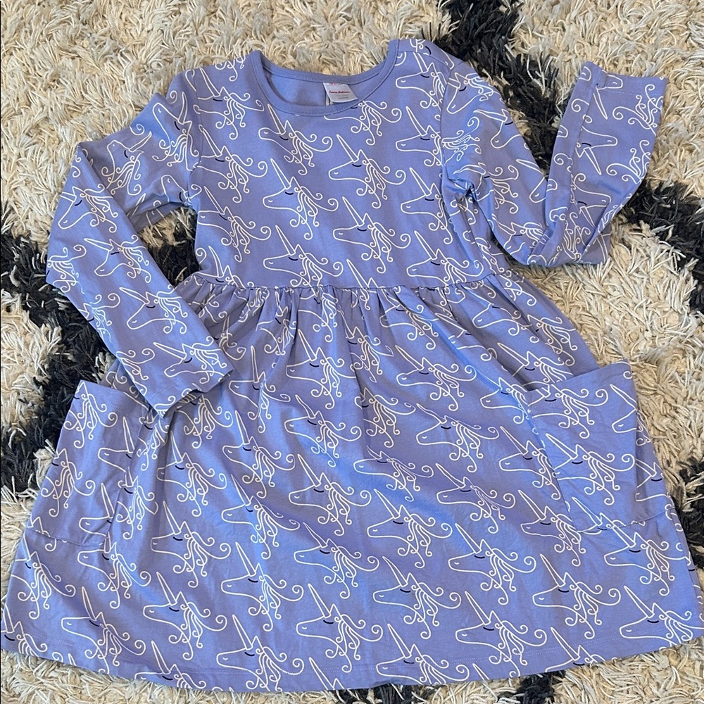 Hanna Andersson Lavender Swirl Kids Dress